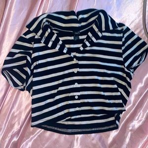 Rue 21 Stripped Crop top Size L